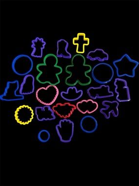 Assorted Kids Cookie Cutters Multicolor Set of 23!